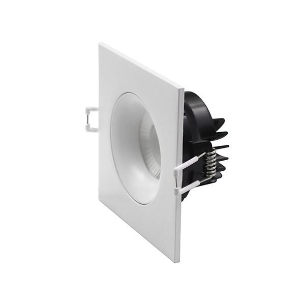Residential Square Dimmable LED Downlights 3.5inch 9w 5cct Gimbal Cob Type