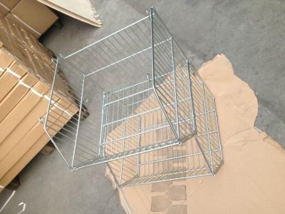 20L Basket Supermarket Equipment Zinc Plated Cage With Clear Lacquer