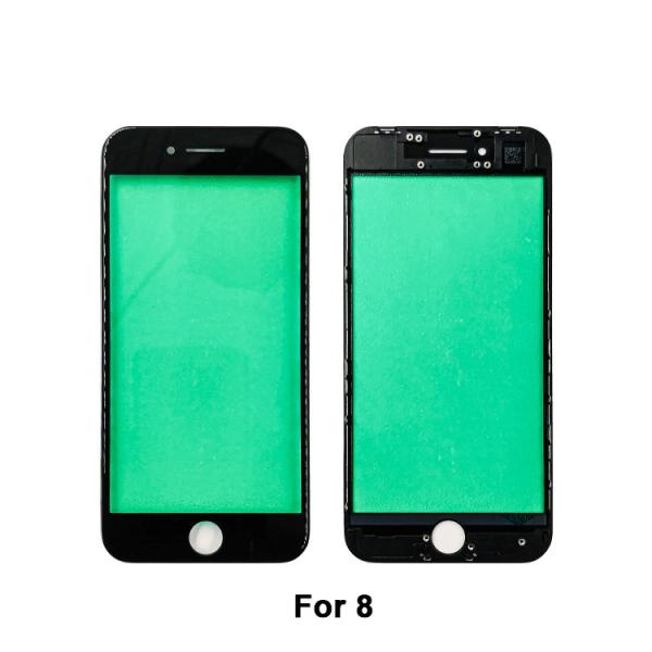 Iphone 8 8plus Glass Plus Oca Frame Lcd Screen Front Outer Cover replacement