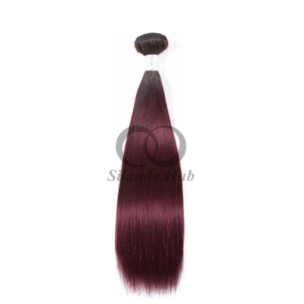 #T1B/99J Straight Remy Human Hair Bundles Sew In Weave Bundles Brazilian Bundle Deals