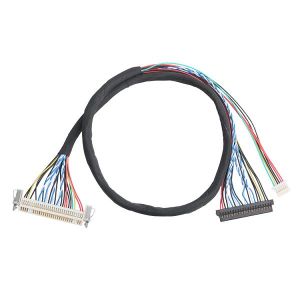 JAE FI-X30HL 30P 1.0mm Pitch To JAE FI-S20S 20P And SHLP-6P LVDS Cable Assembly OEM/ODM