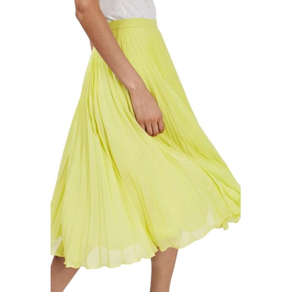 женщин одежды миди юбки юбка длиной шифоновая плиссированная макси