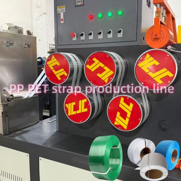 Bottle Flakes Pet Strapping Band Machine 12mm Width Strapping Band Making