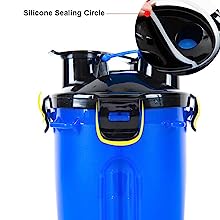 Dog Travel Water Bottle Collapsible Bowls, 2 in 1 Pet Food Container with Collapse Bowls, Outdoor Portable Water Bowls