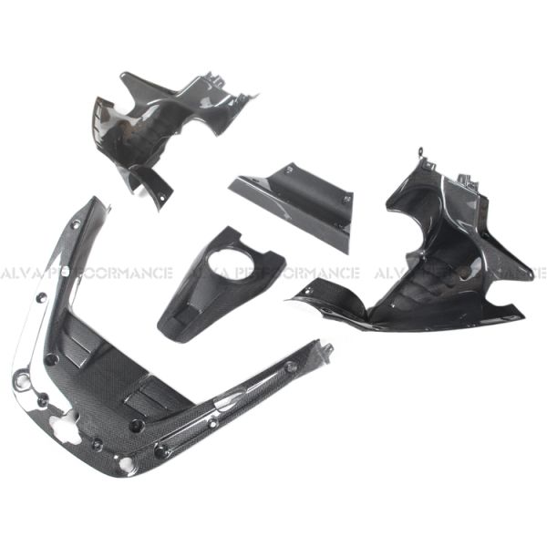 SF90 Stradale PHEV Engine Cover Dry Carbon Fiber 5 PCS Set Superior Engine Parts Compatible with Ferrari SF90 Series