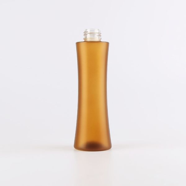 Shampoo Amber bamboo cosmetic packaging plastic bamboo pump bottle frosted 6oz 180ml