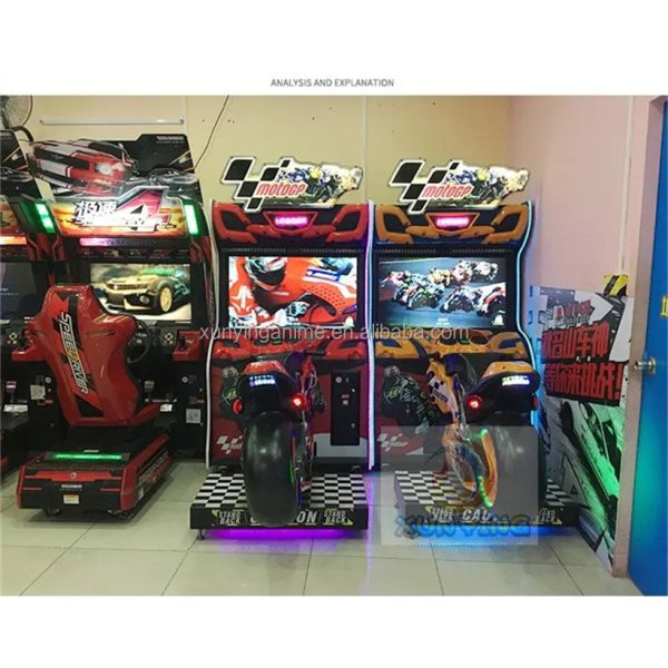 110V/220V/230V Voltagem Moto GP Simulador Máquina de jogo de arcade para design personalizado