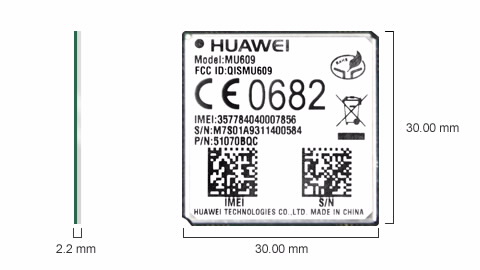 HUA ВЭЙ GSM/GPRS 3G врезал разъемы антенны модуля MU609 3 модема