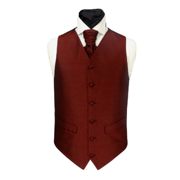 Colorful solid satin vest
