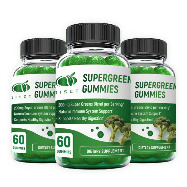 Private Label Supergreens Gummies With Weight Management Support And Digestion Support