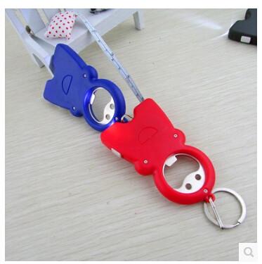 Lovely Gift Product Metal Led Light Tape Bottle Opener Keychain Keyrings