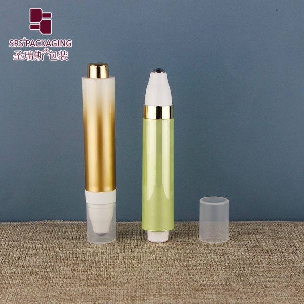 Wholesale Custom Colored Roller Bottle With Stainless Steel Ball 10ml Airless Bottle With Roll on Applicator