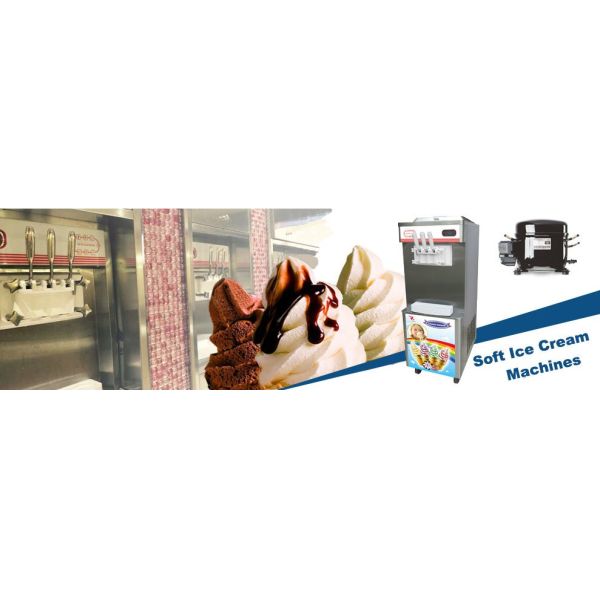 Quick Frozen 3 Flavors Commercial Ice Cream Machine with Pre-Cooling Keep Fresh System