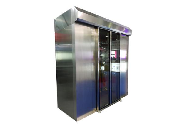 Auto Slide Door Clean Room Air Shower With Three Side Blowing Class 1000
