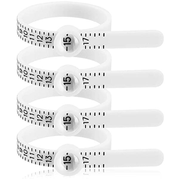 Jewelry Accessories Tools Plastic Ring Sizer US 1-17