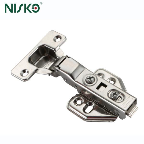 Stainless Steel Clip-On Soft Closing Hinge 105 Degrees Two-Way Cabinet Door Hardware