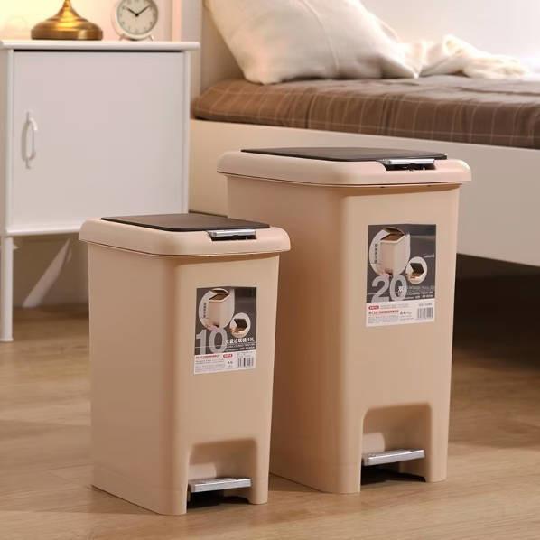 Square Household Bathroom Living Room With Lid Kitchen With Lid Foot Pedal Trash Can Square