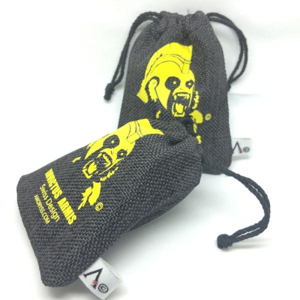 Hot stamping Cotton Rope 18x23cm Jute Drawstring Bag for candy packing