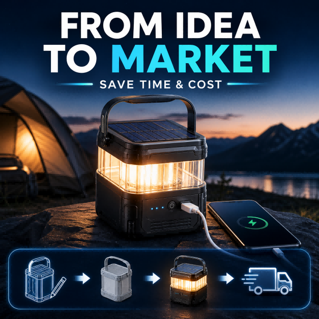 Solar Powered Camping Lantern Emergency Phone Charging Power Bank with USB Outdoor Survival Essential