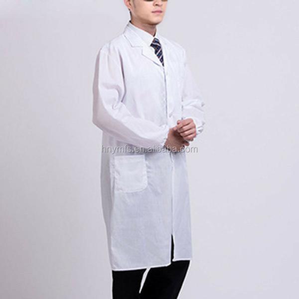 Professional Men Women Lab Coat Cotton Material  Unisex Doctor Costume