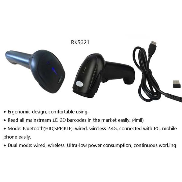 USB Long Range Barcode Scanner Handheld Read All Mainstream Ergonomic Design