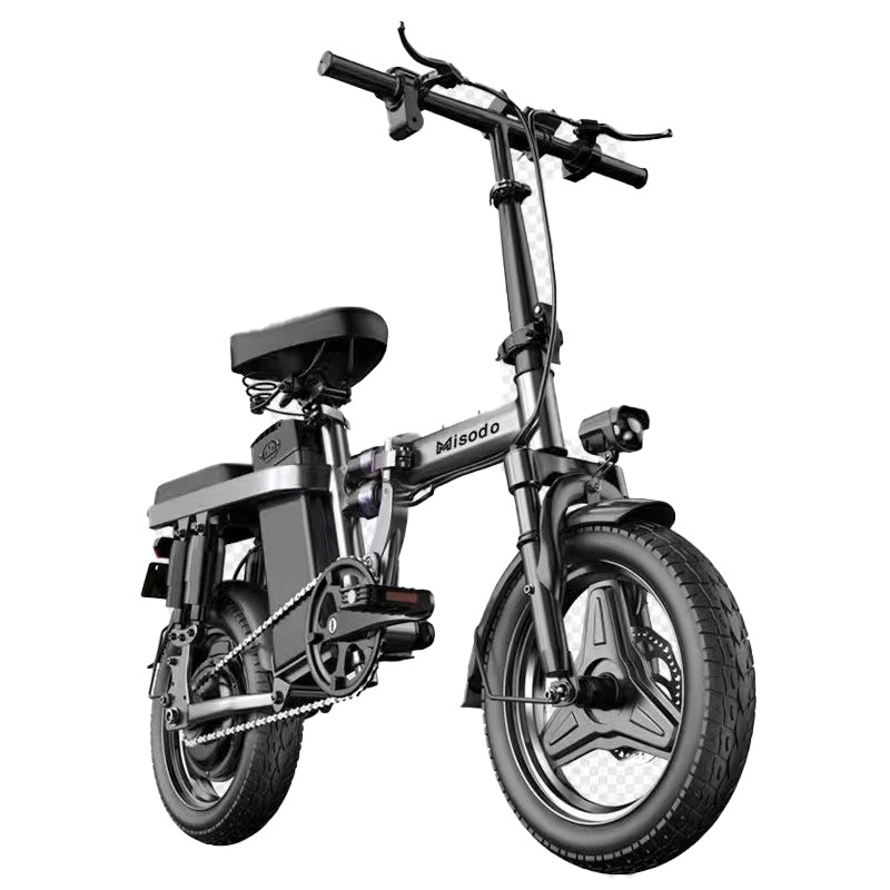 14 Inch Fat Tire 350w 7.5ah Recreational Folding Electric Bike with Shock Absorber Tire Width 20*4 and Torque 30-50 Nm