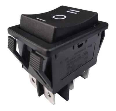 Interruptor de balancim de alta qualidade do preto de R5-4 ON-OFF-ON DPDT, 32*25mm, 20A 125VAC