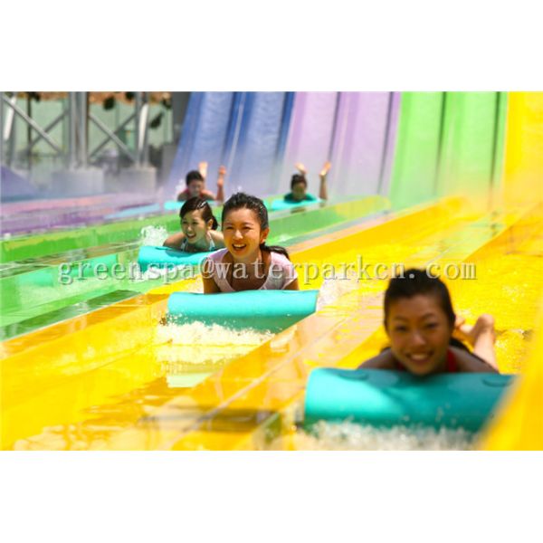 Aqua Park Spiral Slide Water Park Equipment / Water Funny Game For Adults