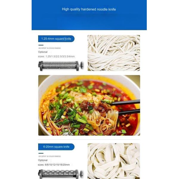 Electric Noodle Maker with 90 KG Capacity Customizable Pasta Machine by Needs Automatic