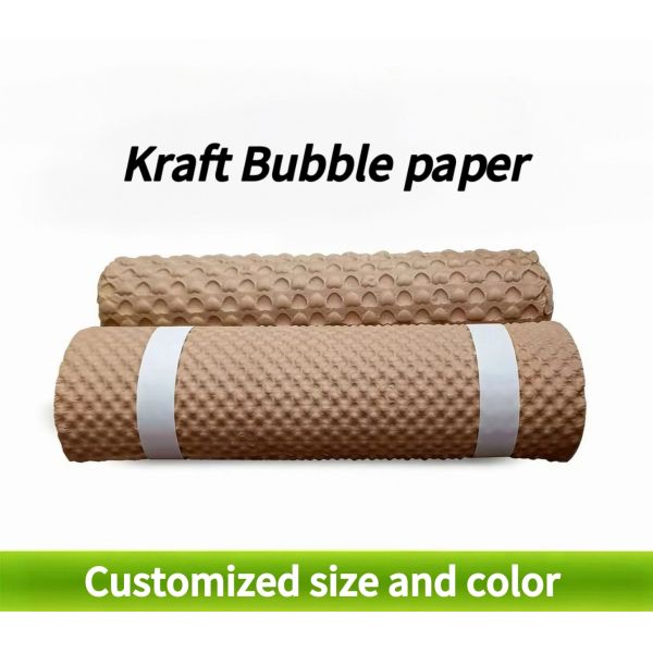 Premium Brown Kraft Bubble Wrap Roll 30cm X 10m 80gsm Cushioning