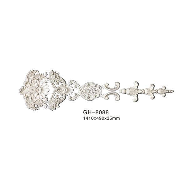 GH-8088 Oem Service French Style Light Weight Urethane Polyurethane Veneer Ornaments
