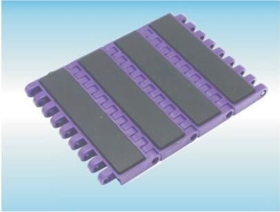ZY2000FT-R MCC1000 FLAT TOP MODULAR BELTS WITH RUBBER FRICTION TOP FOR CONVEYOR BELTING SYSTEMS  FOOD GRADE