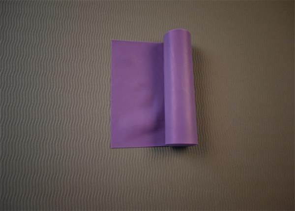 Purple Shoulder Presses Pilates Band Resistance Band For Yoga Exercise