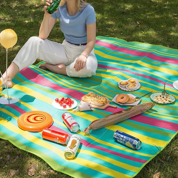 Folding Polypropylene 180*200cm Waterproof Patio Mats in various colors