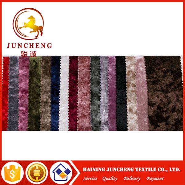 2018 New China wholesale crumple korean velvet fabric for dress
