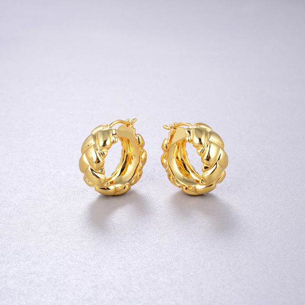 925 de plata esterlina de moda femenina con pendientes adornados con acabado de gota de esmalte azul