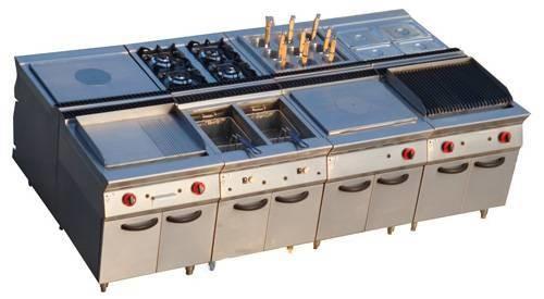 Escala de gás ocidental Multi-funcional do equipamento da cozinha com combinação da chapa para assar/grade
