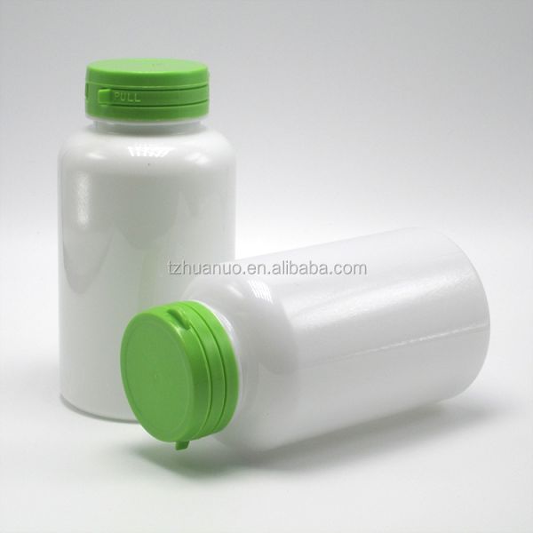 220ml PET White Round Bottle for Health Care Product Base Material PET Tear-Off Lid