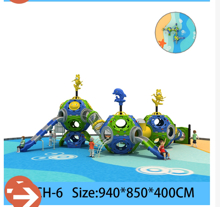 Space Capsule Theme Playground Equipment Custom web Climbers Swings  Plastic Slides for Parks  Kindergartens Safe & Child-Friendly​