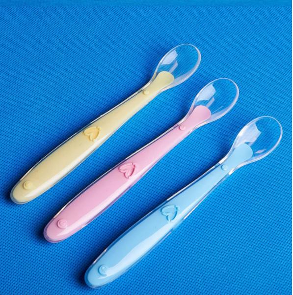 Non Stick Flexible Silicone Tableware Set Spoon Safe For Baby Infant