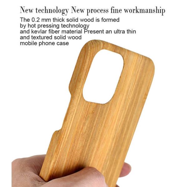 Случай телефона грязи устойчивый выгравированный деревянный на iPhone 12