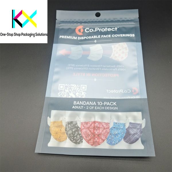 Facial Mask Medical Products Packaging Stand Up Zipper Medical Device Pouches OEM