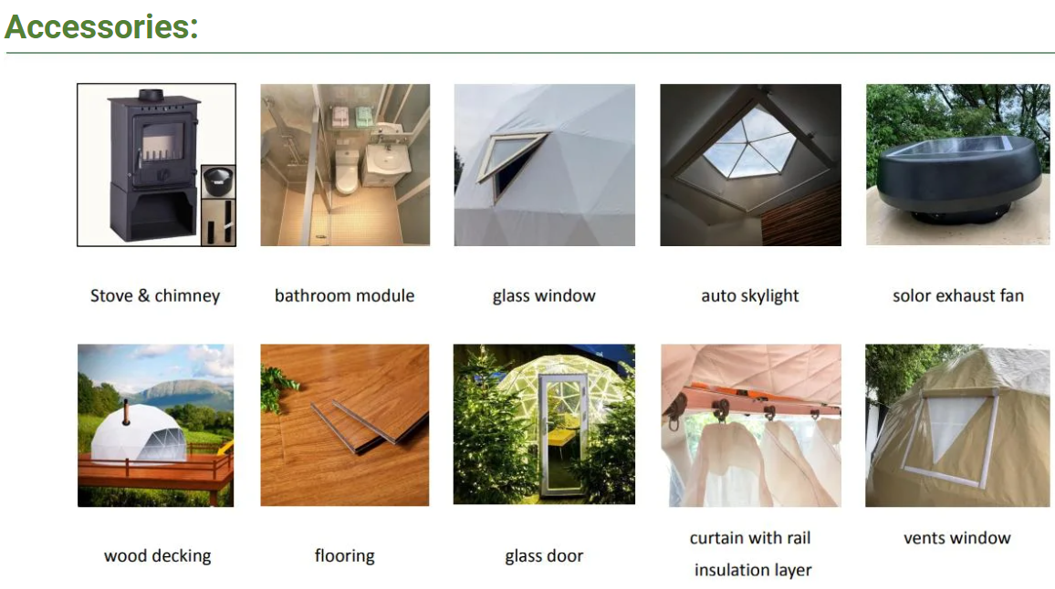 White Or Customized Color 6x6m Custom Made Hotel Luxury Resort Tents For Glamping