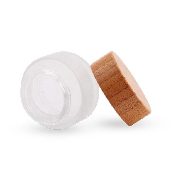 Recipientes de creme da composição de Matte Glass Jar Frosted Glass da pomada de 0.5OZ 1.76OZ 2OZ