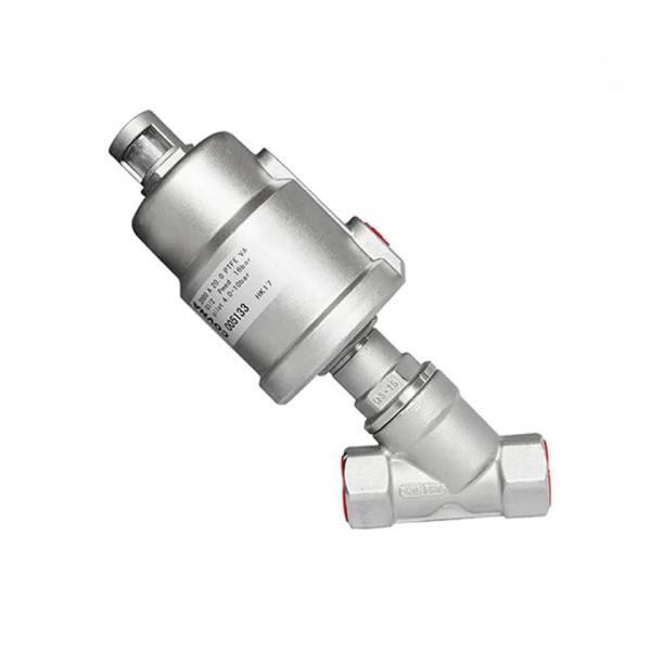 Control DN15 1/2 inch Stainless Steel Pneumatic Water Steam Control Angle Seat Valve