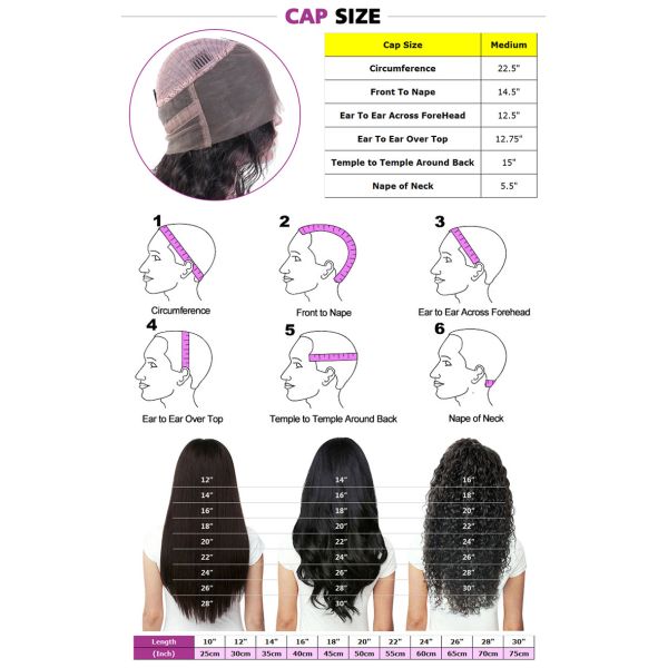 Glueless Full Lace Human Hair Wigs , Water Wave Real Human Hair Full Lace Wigs