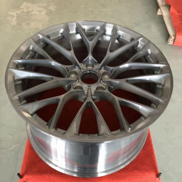 Forged wheel brush grey color alu wheels 9x18 5x150 pcd alloy wheel rim for land cruiser