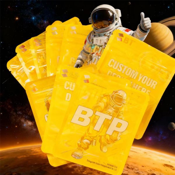 Customized 1000pcs Low MOQ Moisture Proof Mylar Bags for Baby Food Chewing Gum Pizza Stand Pouch 0.1mm Thick Zipper Top Custom