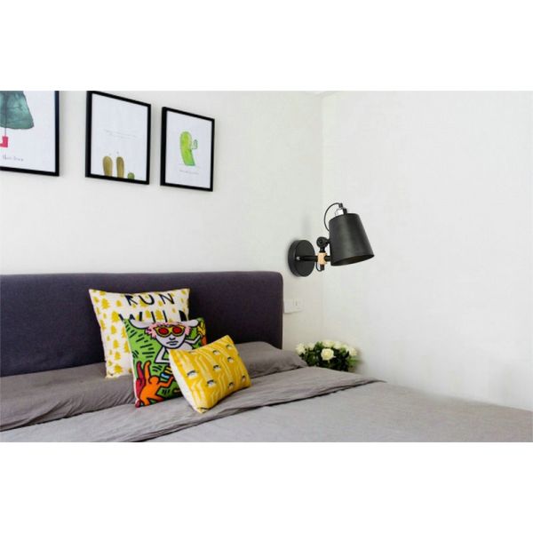 Modern Wall Lights White Black Art Deco Metal Sconce for Home Lighting Indoor