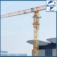 PT6015 QTZ125 Flat Top Tower Crane 10T Load 60M Boom